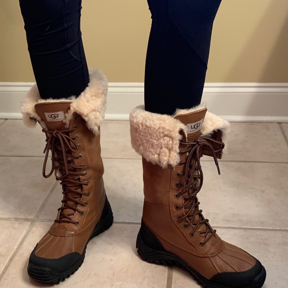 UGG leather snow boots - 8.5 women’s